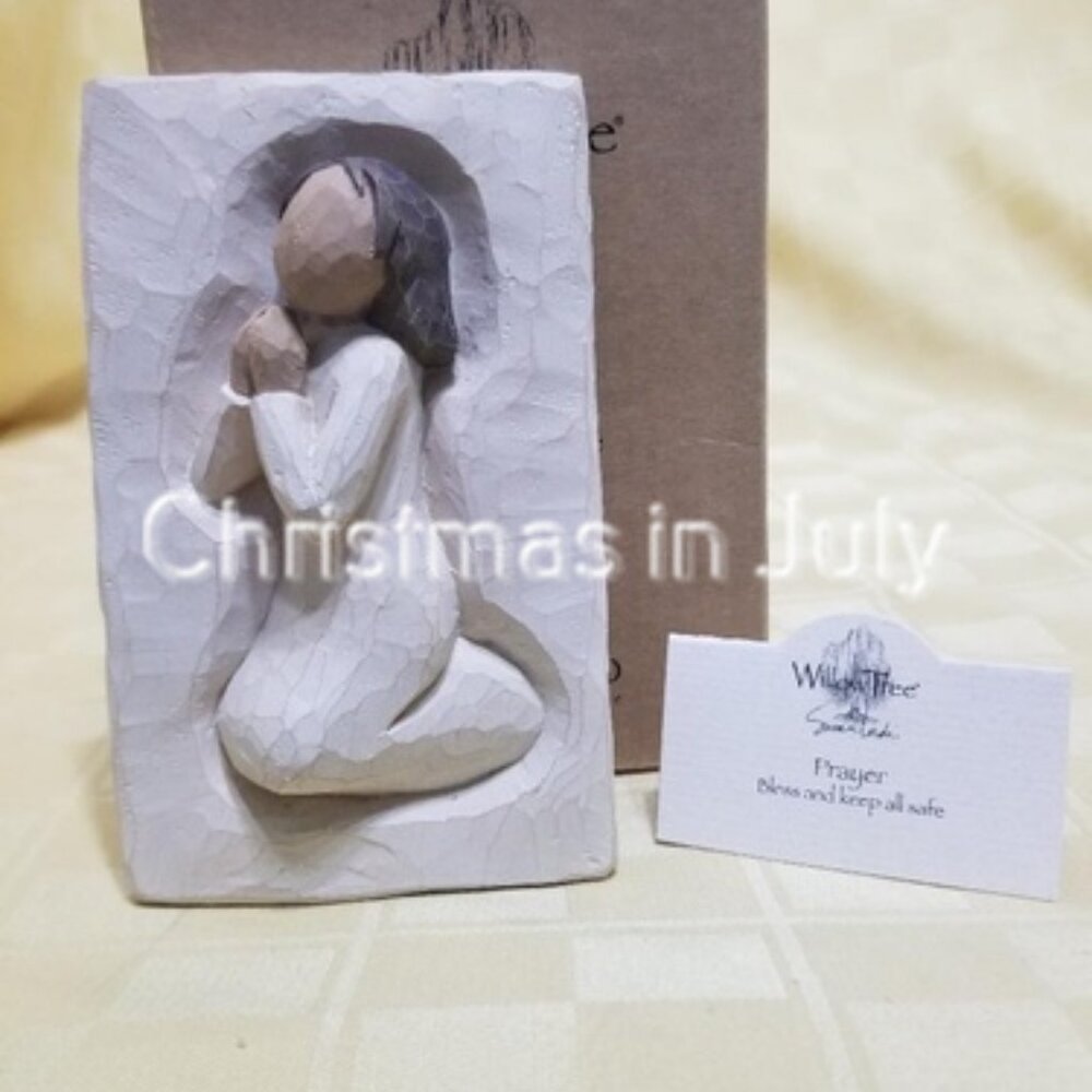 Willow Tree Susan Lordi Prayer Plaque #26506 Bless and Keep All Safe